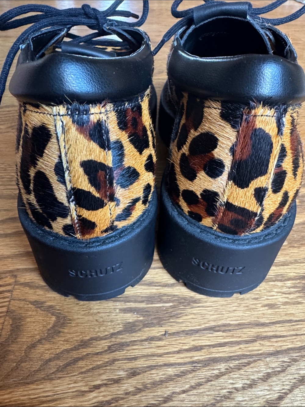 Schutz Cia Calf Hair Oxfords Like New - Picture 7 of 10